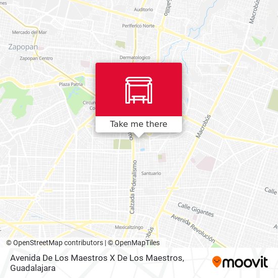 Avenida De Los Maestros X De Los Maestros map