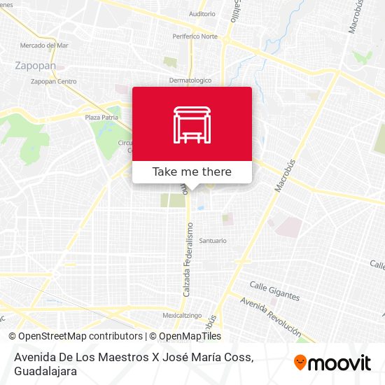 Mapa de Avenida De Los Maestros X José María Coss