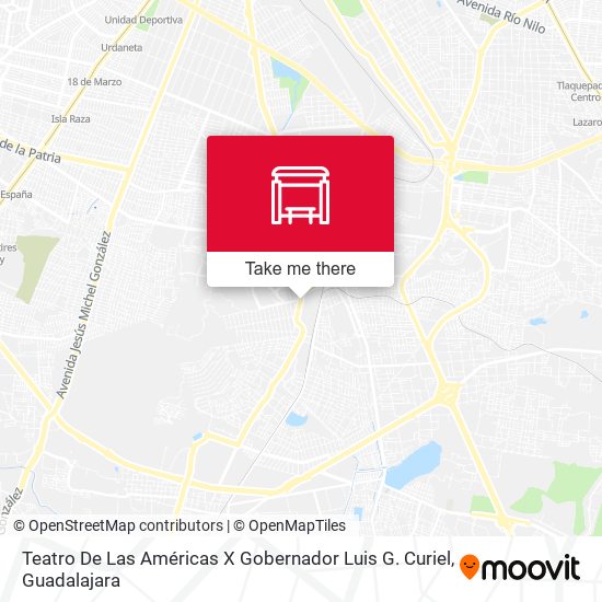 Teatro De Las Américas X Gobernador Luis G. Curiel map