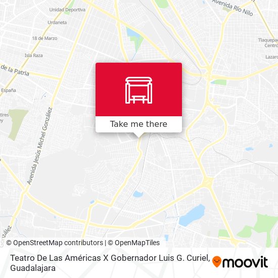 Teatro De Las Américas X Gobernador Luis G. Curiel map