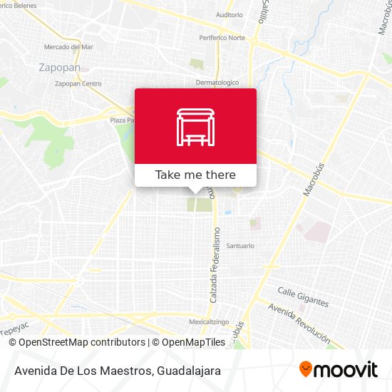 Mapa de Avenida De Los Maestros