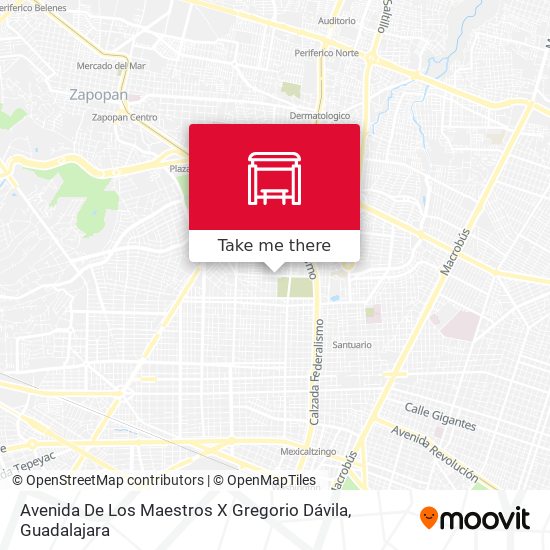 Mapa de Avenida De Los Maestros X Gregorio Dávila