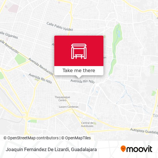 Mapa de Joaquín Fernández De Lizardi