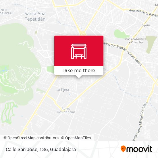 Mapa de Calle San José, 136