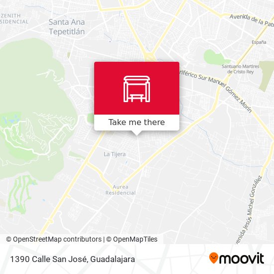 1390 Calle San José map