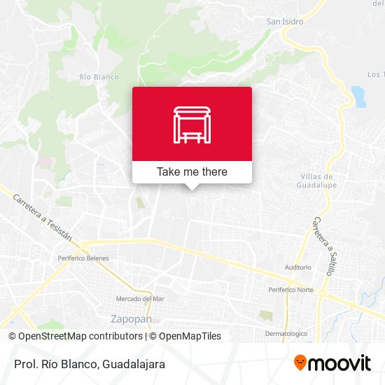 Mapa de Prol. Río Blanco