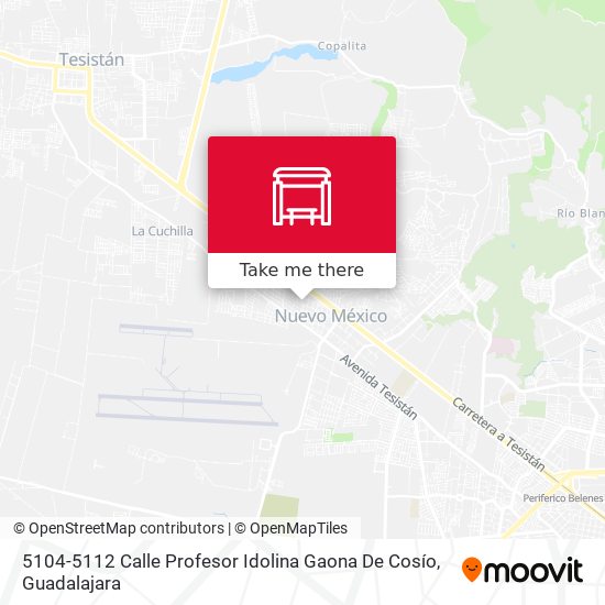 5104-5112 Calle Profesor Idolina Gaona De Cosío map
