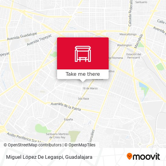 Mapa de Miguel López De Legaspi