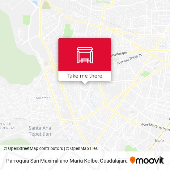 Mapa de Parroquia San Maximiliano María Kolbe