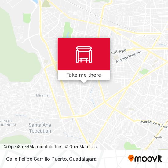 Calle Felipe Carrillo Puerto map