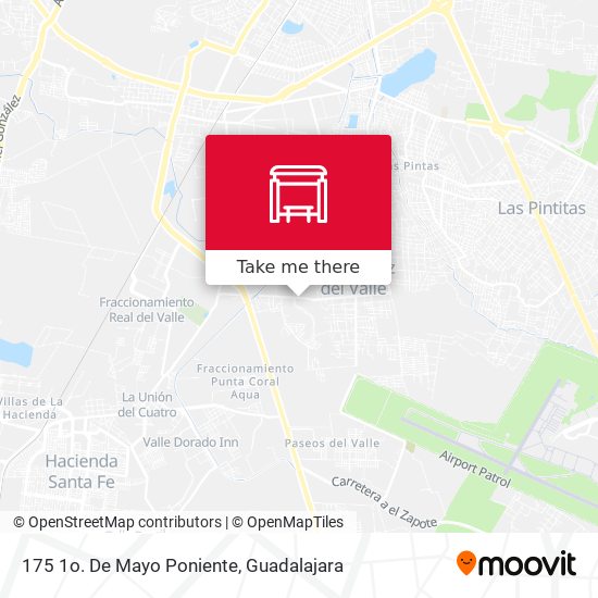 Mapa de 175 1o. De Mayo Poniente