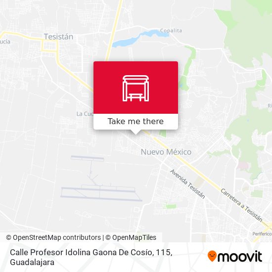Calle Profesor Idolina Gaona De Cosío, 115 map
