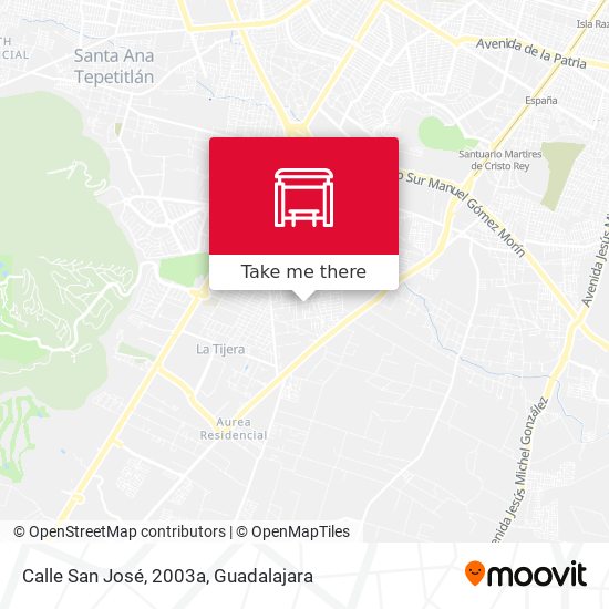 Calle San José, 2003a map