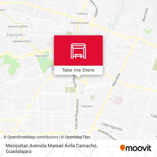 Mezquitan Avenida Manuel Ávila Camacho map