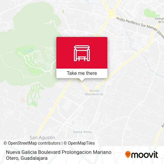 Nueva Galicia Boulevard Prolongacion Mariano Otero map