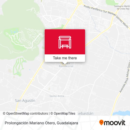 Mapa de Prolongación Mariano Otero