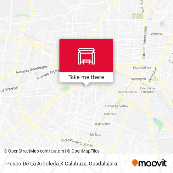 Paseo De La Arboleda X Calabaza map