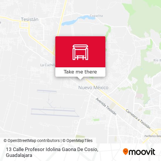Mapa de 13 Calle Profesor Idolina Gaona De Cosío