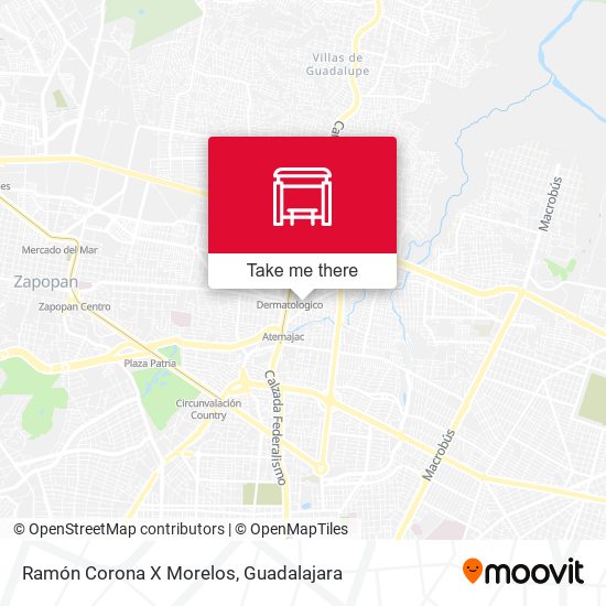 Ramón Corona X Morelos map
