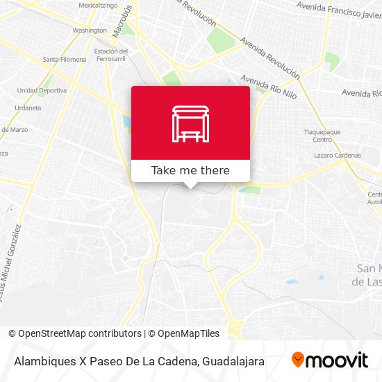 Alambiques X Paseo De La Cadena map