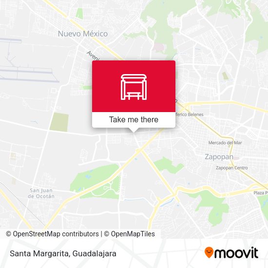Santa Margarita map