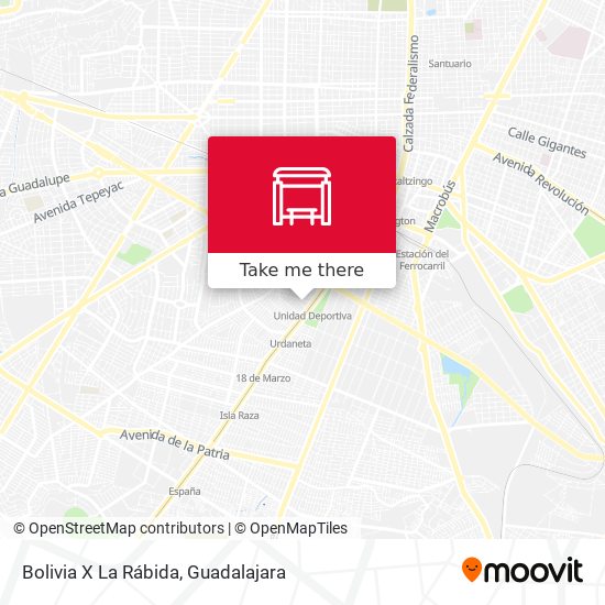 Bolivia X La Rábida map