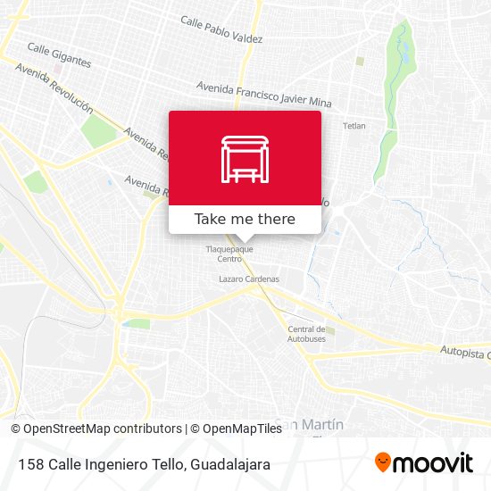 158 Calle Ingeniero Tello map