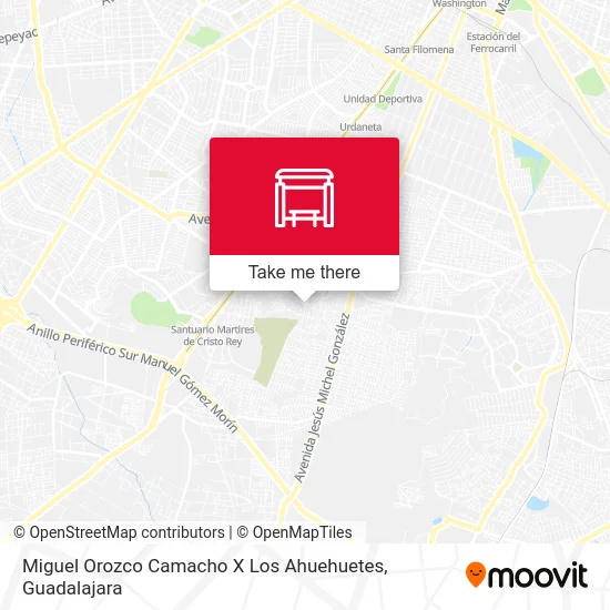 Miguel Orozco Camacho X Los Ahuehuetes map