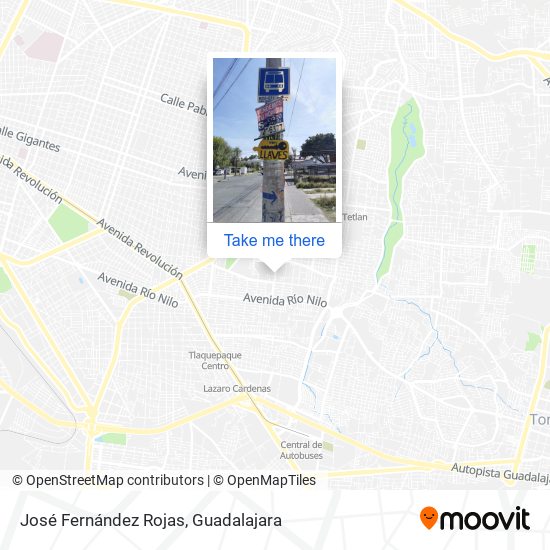 José Fernández Rojas map