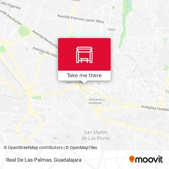 Mapa de Real De Las Palmas