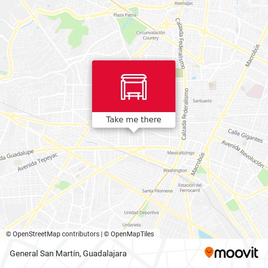 General San Martín map