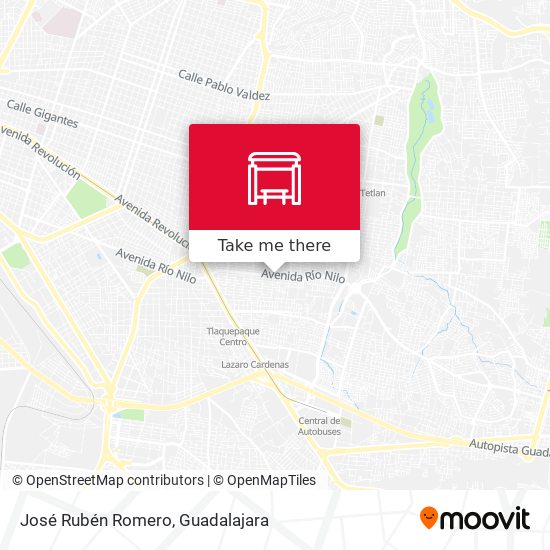 José Rubén Romero map
