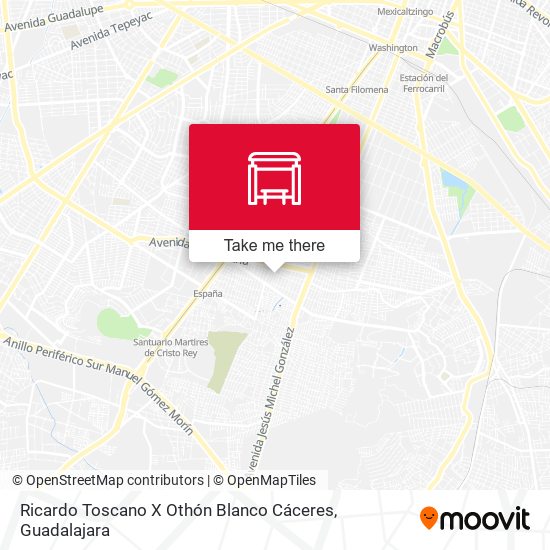 Ricardo Toscano X Othón Blanco Cáceres map