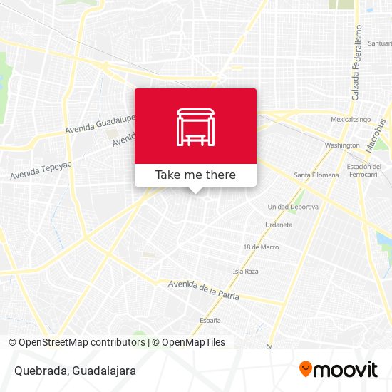 Mapa de Quebrada