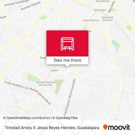 Trinidad Arvizu X Jesús Reyes Heroles map