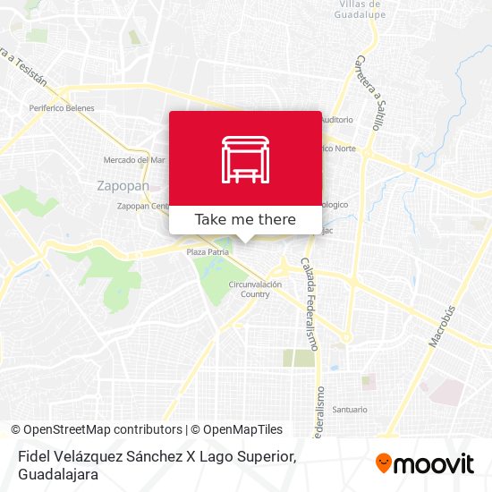 Fidel Velázquez Sánchez X Lago Superior map