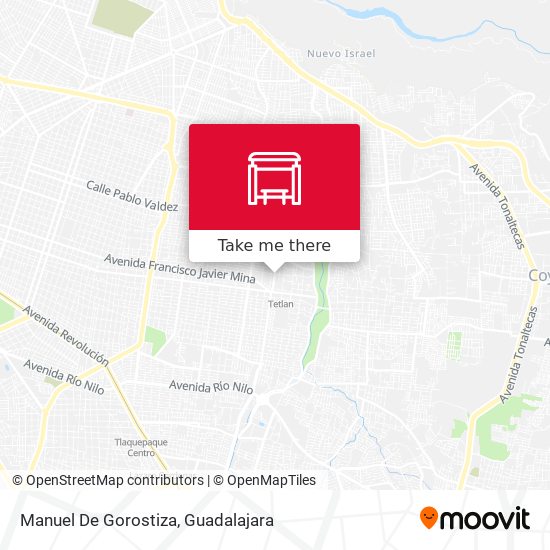 Mapa de Manuel De Gorostiza