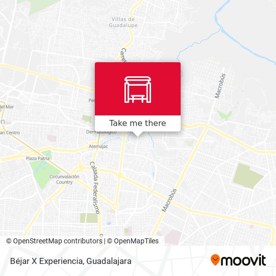 Béjar X Experiencia map