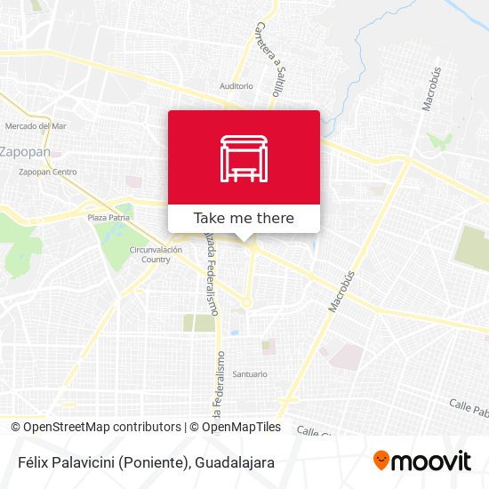 Félix Palavicini (Poniente) map