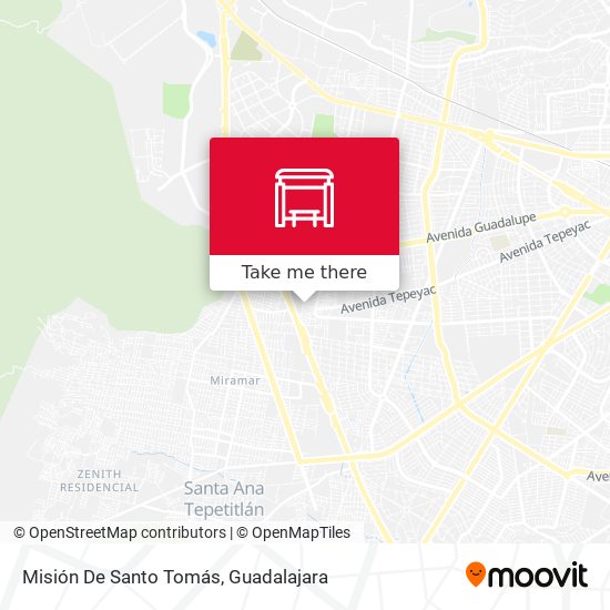 Mapa de Misión De Santo Tomás