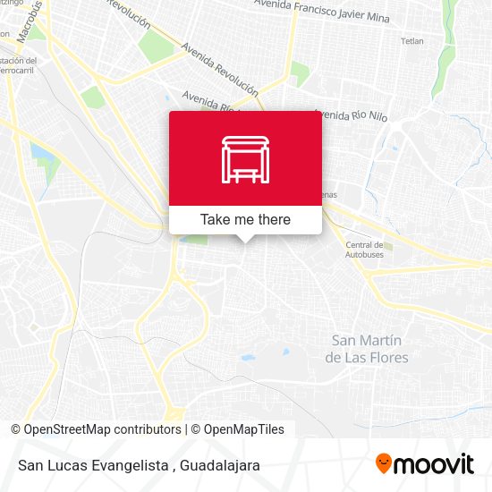 San Lucas Evangelista map
