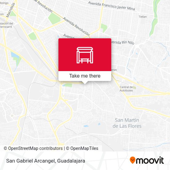 San Gabriel Arcangel map