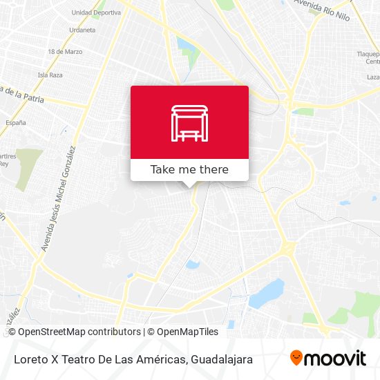 Loreto X Teatro De Las Américas map