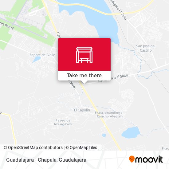 Mapa de Guadalajara - Chapala