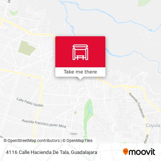 Mapa de 4116 Calle Hacienda De Tala