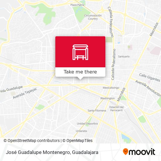 José Guadalupe Montenegro map