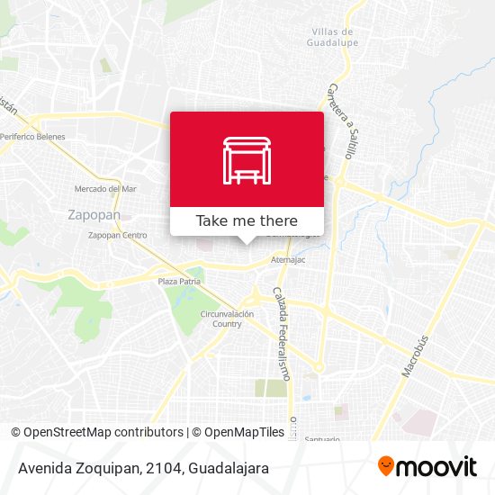 Avenida Zoquipan, 2104 map