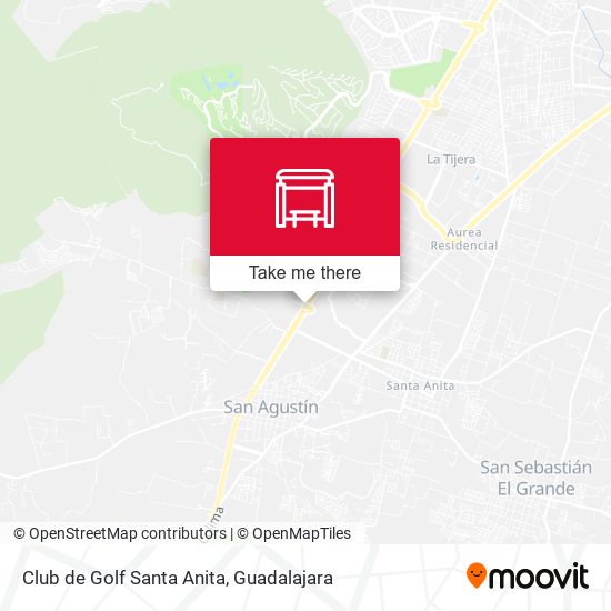 Club de Golf Santa Anita map