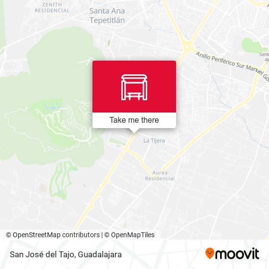 San José del Tajo map