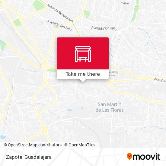 Mapa de Zapote